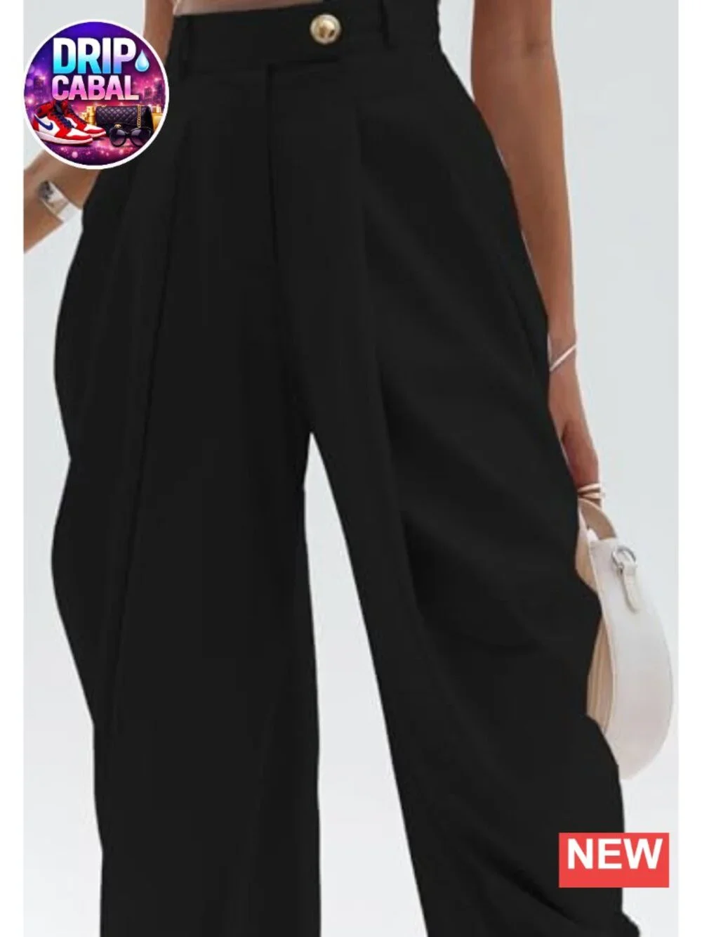 Wide Leg High Waisted Pleated Palazzo Dress Pants for Women Casual Business